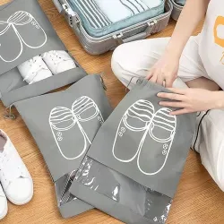 2 pcs Waterproof Organizer Travel Shoe Bag